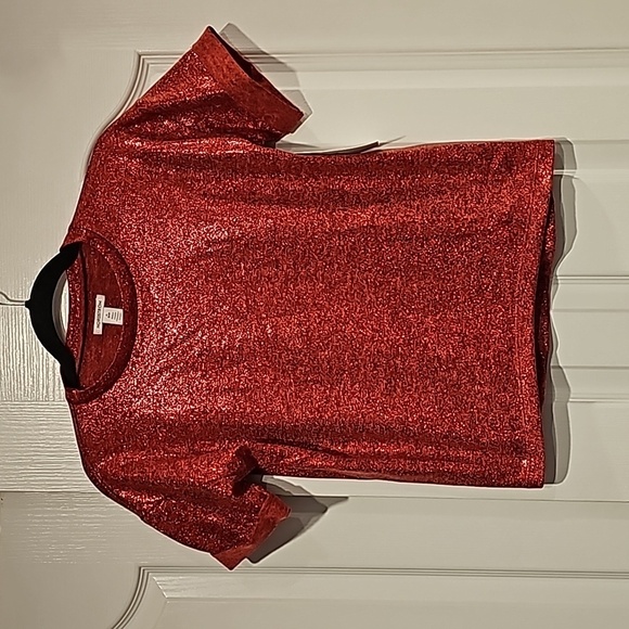 Nordstrom Red Hologram Top NWT - Picture 1 of 8